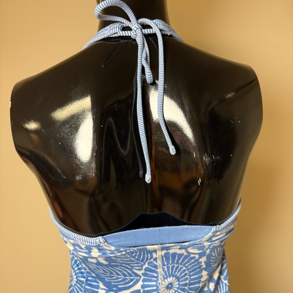 Lululemon Beachy Floral White Porcelaine Scoop Neck Tank Size 4 2012 Rare Find - Picture 4 of 6